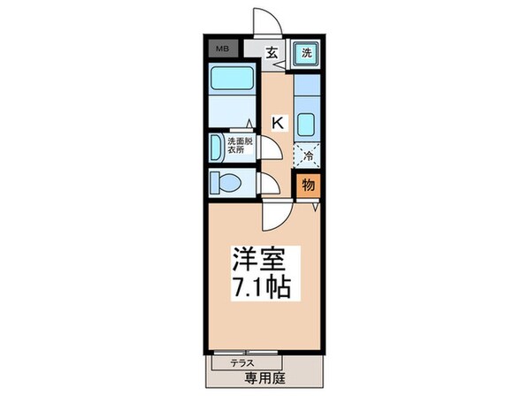 メナ　メゾン日根野の物件間取画像